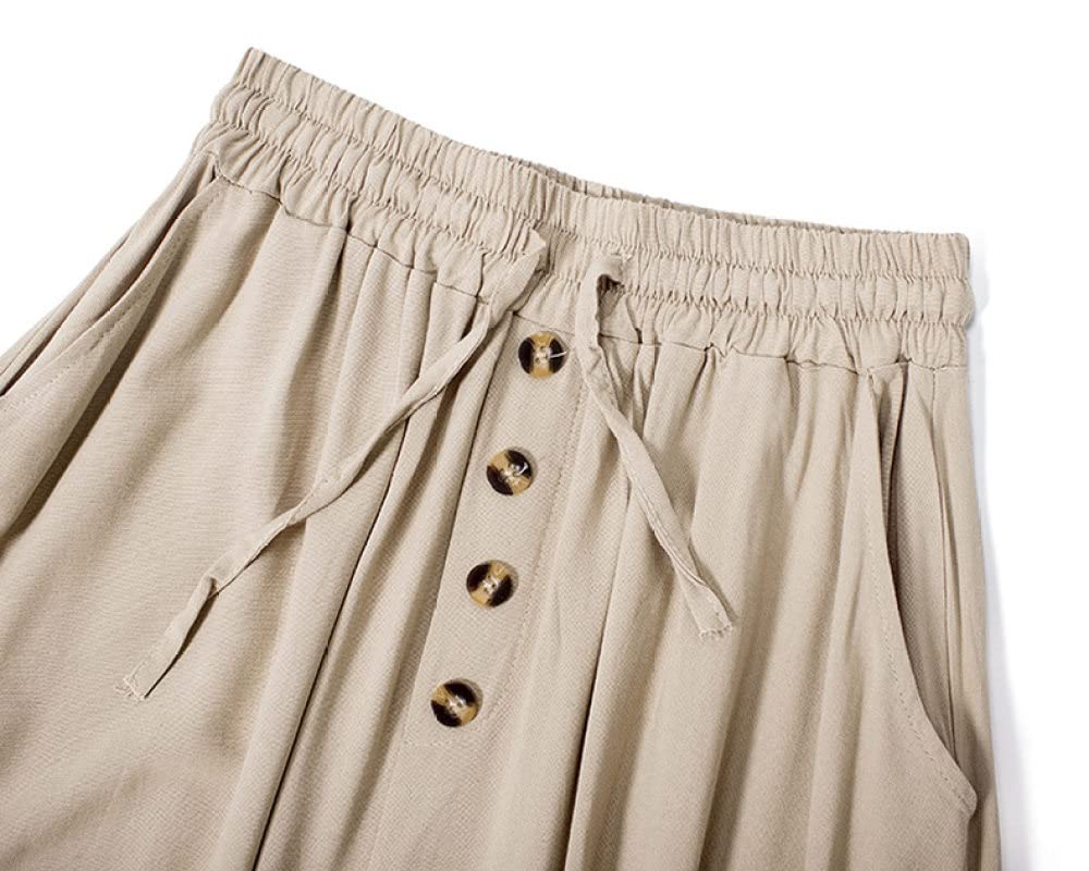 Faldas para Mujer Longitud Mediana, Faldas Plisadas con Cordón Elástico para Mujer Falda Midi con Bolsillo Falda De Talle Alto con Péndulo Grande Faldas De Invi(Black One Size)