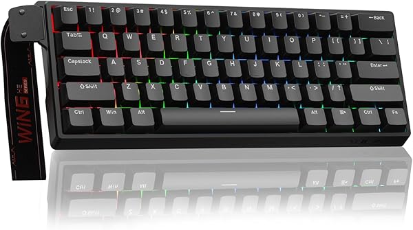 Aula WIN60 HE - 60% Mechanical Gaming Keyboard Wired, Magnetic Switch Hot Swappable, Adjustable Actuation Rapid Trigger Mode, 8000 Hz Polling Rate, RGB Small Keyboard 60 Percent Compact Design for PC