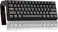 Teclado Mecânico Gamer AULA WIN60 HE, 60% Compacto, RGB, Interruptor Magnético, Hot Swap, 8000Hz, USB-C, Compatível com PC
