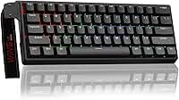 Teclado Mecânico Gamer AULA WIN60 HE, 60% Compacto, RGB, Interruptor Magnético, Hot Swap, 8000Hz, USB-C, Compatível com PC