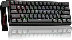 Aula WIN60 HE - Teclado mecânico para jogos com 60%, interruptor magnético hot swap, modo de acionamento rápido de acionamento ajustável, taxa de pesquisa de 8000 Hz, teclado pequeno RGB 60% compacto