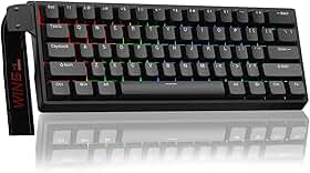 Teclado Mecânico Gamer AULA WIN60 HE, 60% Compacto, RGB, Interruptor Magnético, Hot Swap, 8000Hz, USB-C, Compatível com PC