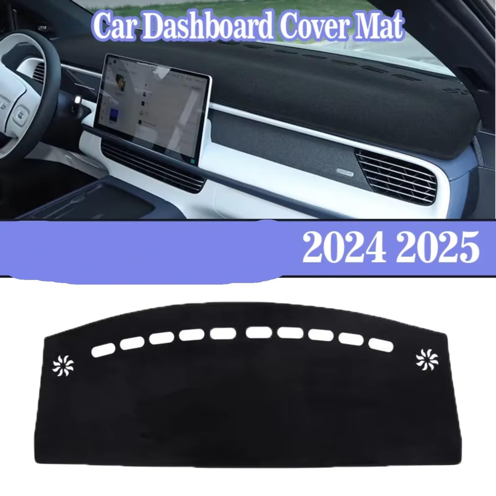 Kratzfeste Innen-Armaturenbrett-Abdeckungen Für XPeng G6 2024 2025 Dashboard Abdeckung Matte Auto Center Konsole DashMat Matte Sonnenschirm Auto Zubehör(Leather,RHD)