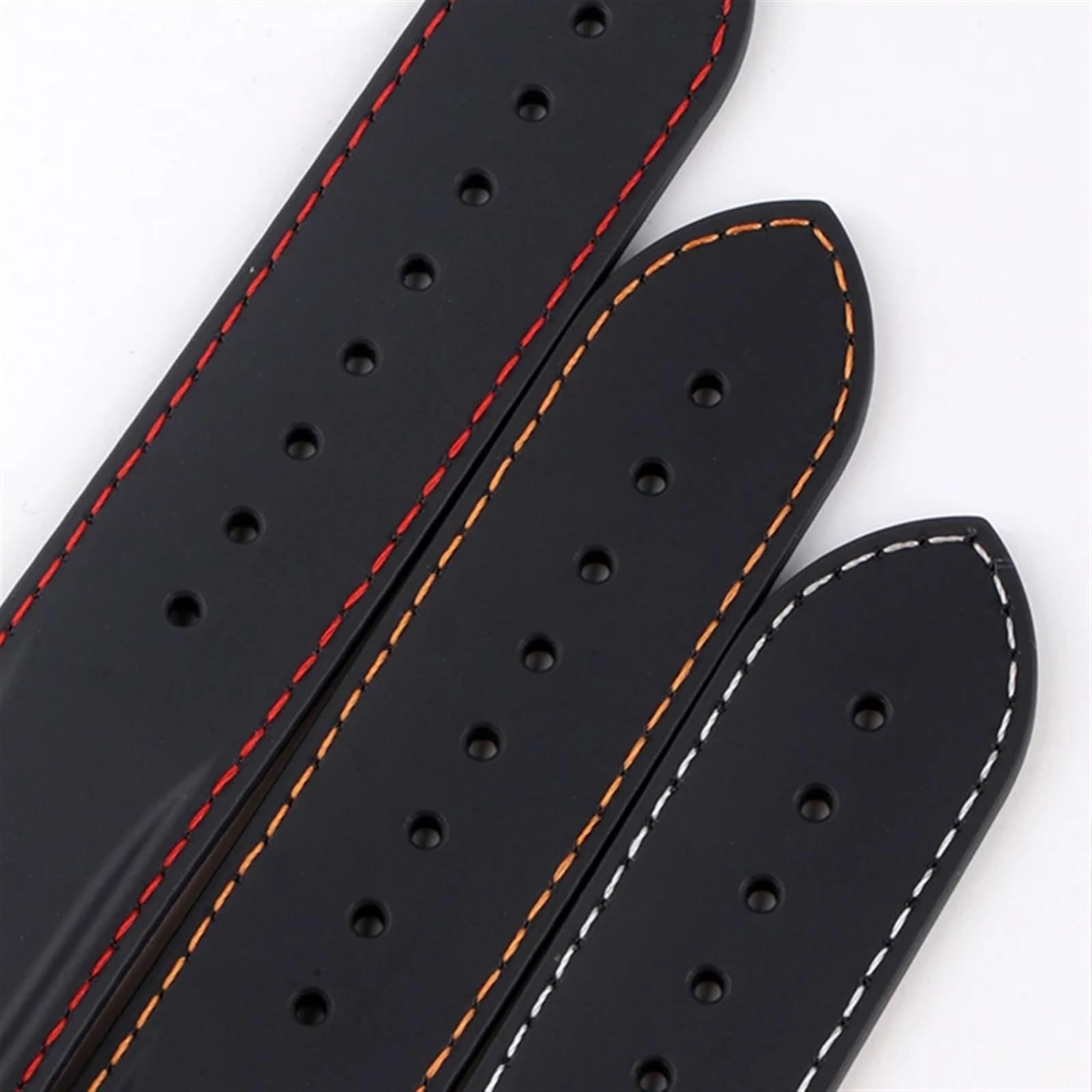 Cinturino per Orologio in Gomma con estremità Curva da 20 mm e 22 mm per Cinturini per Orologi con Fibbia Pieghevole Braccialetti di Lusso Cinturini in Silicone