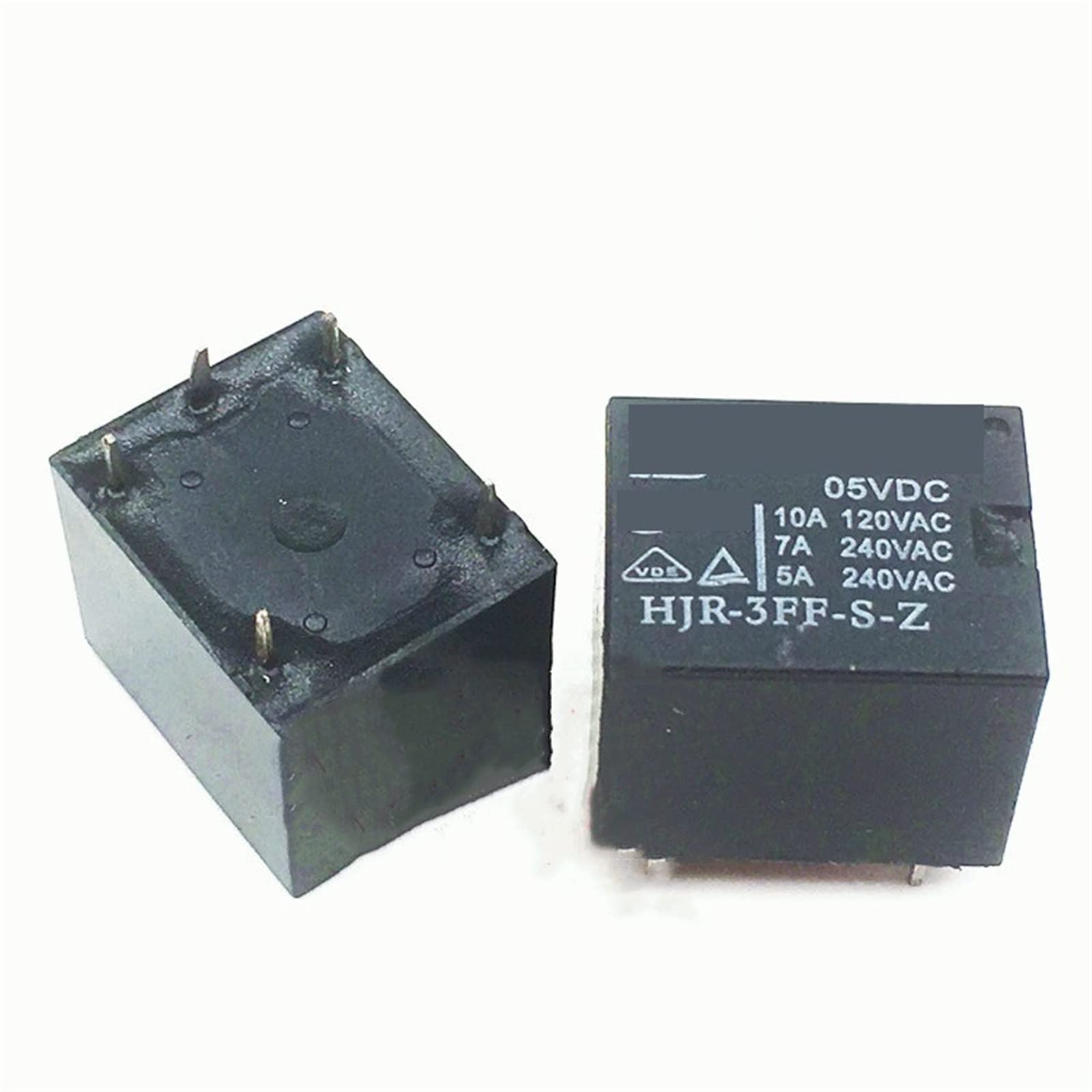 Relais HLS8L-DC24V-SC 5PIN 10A inverseur pour circuit et domotique