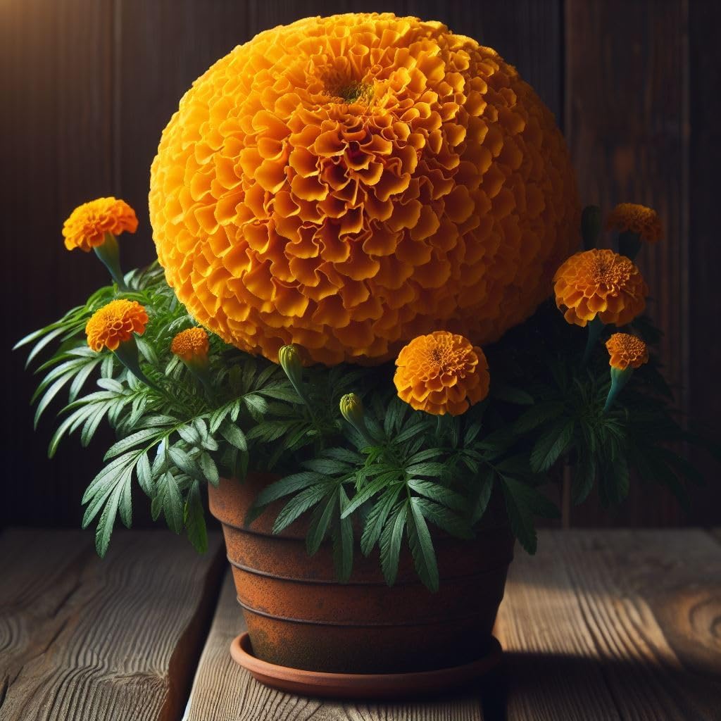 NooElec Seeds India 150+ Seeds- Giant Hybrid Marigold African Inca Gainda Flower Seeds For Home Garden Growing. (B0D4MCXRVG) Amazon Price History, Amazon Price Tracker