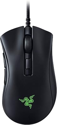 Razer DeathAdder v2 Mini Gaming Mouse: 8500K DPI Optical Sensor - 62g Lightweight Design - Chroma RGB Lighting - 6 Programmable Buttons - Anti-Slip Grip Tape Included - Classic Black