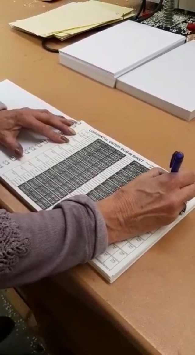 NCR Confidential Student Sign In / Sign Out Duplicate Wiro Book A4 50 Sets Gdpr