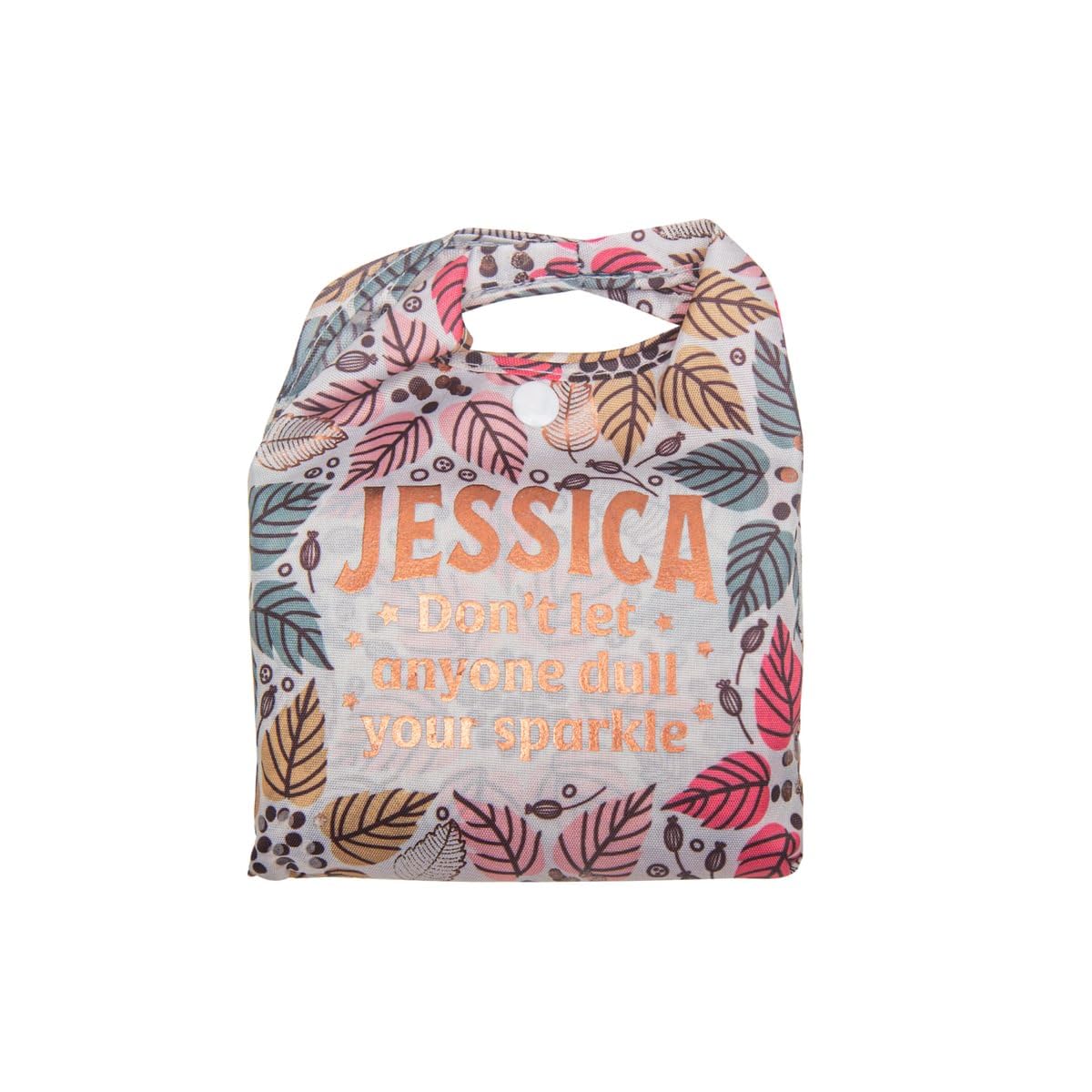 History & Heraldry Personalised Sparkle Shopper Bag (Jessica)