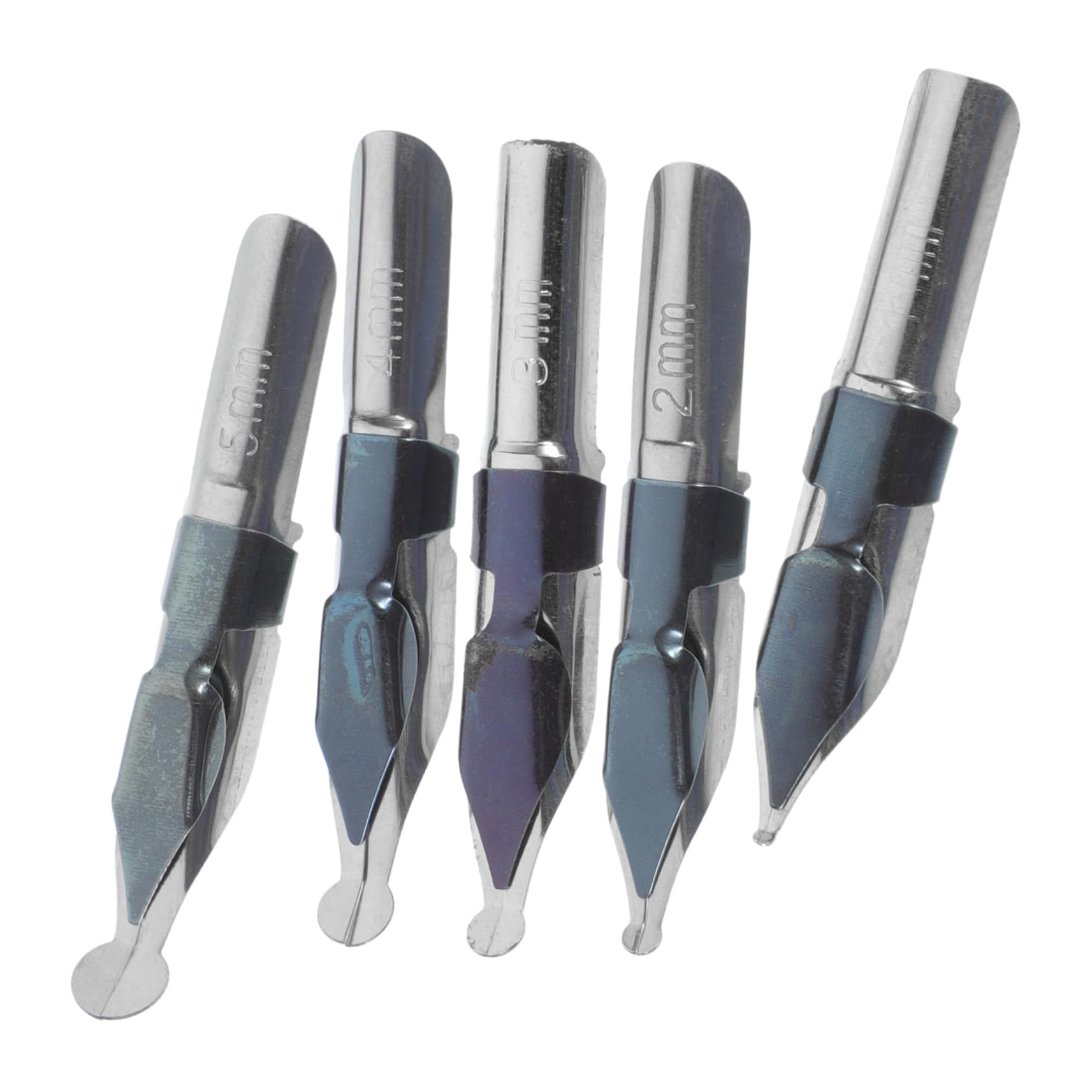 Homoyoyo 5pcs Calligraphy Dip Pen Nibs Easy Install Durable Writing Nibs for Fountain Pen Drawing