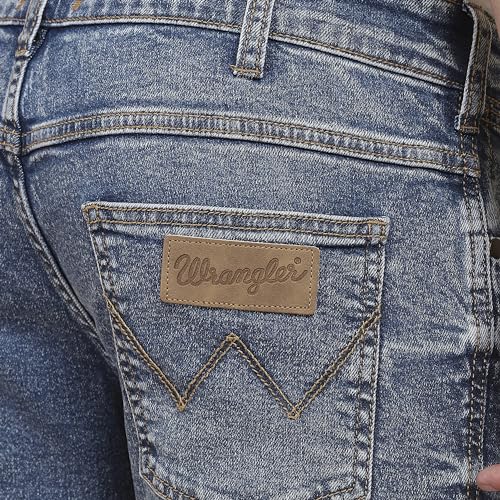 Image of Wrangler Men's Skanders Slim Fit Low-Rise Jeans