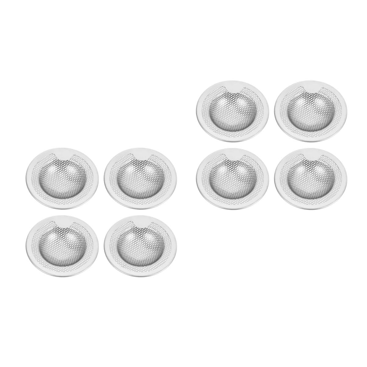 Hemobllo 8pezzi Inossidabile Per Lavelli Strainer Per Scarico Per Prevenire Ostruzioni e Catturare Residui Facile e Resistente