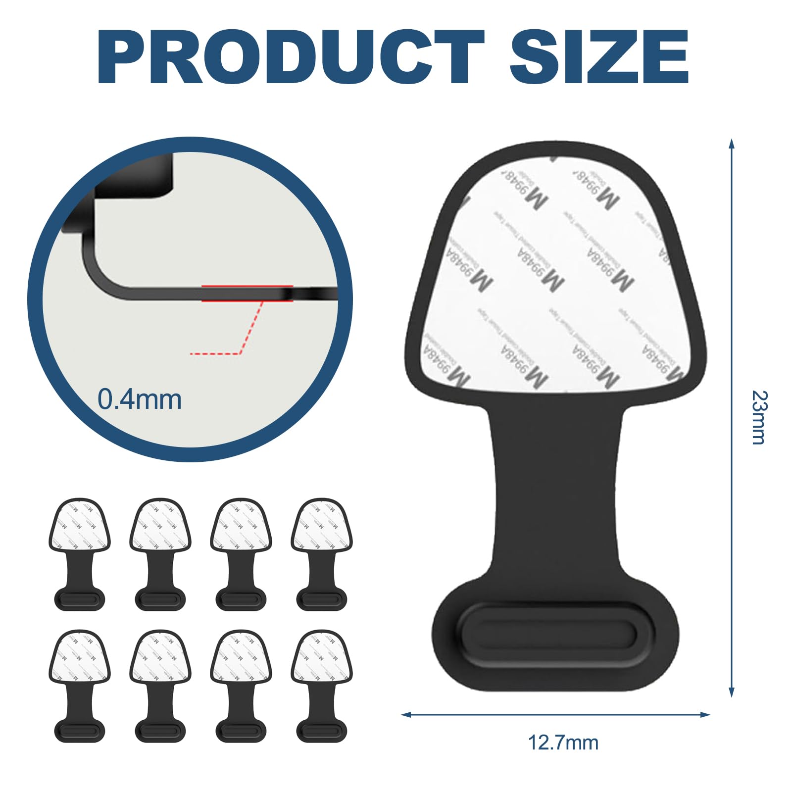 MECCANIXITY Lot De 25 Bouchons De Protection Anti-poussière En Silicone Pour Port USB De Type C, Transparent