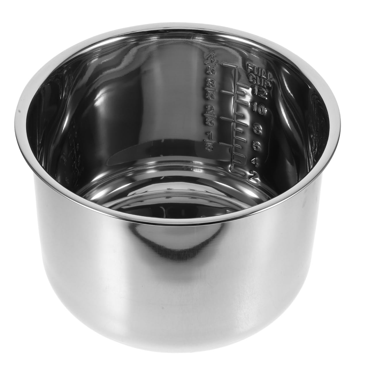Repuesto De Olla Interior De Acero Inoxidable De 6 L Para Olla Arrocera: Revestimiento Antiadherente Universal Con Marcas De Medición Para Cocinas Eléctricas Accesorios Para