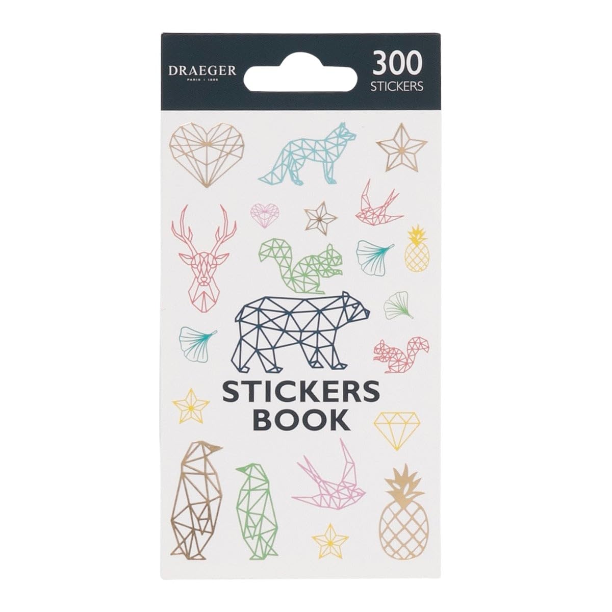 Draeger Paris - Pegatinas autoadhesivas de origami (300 piezas)