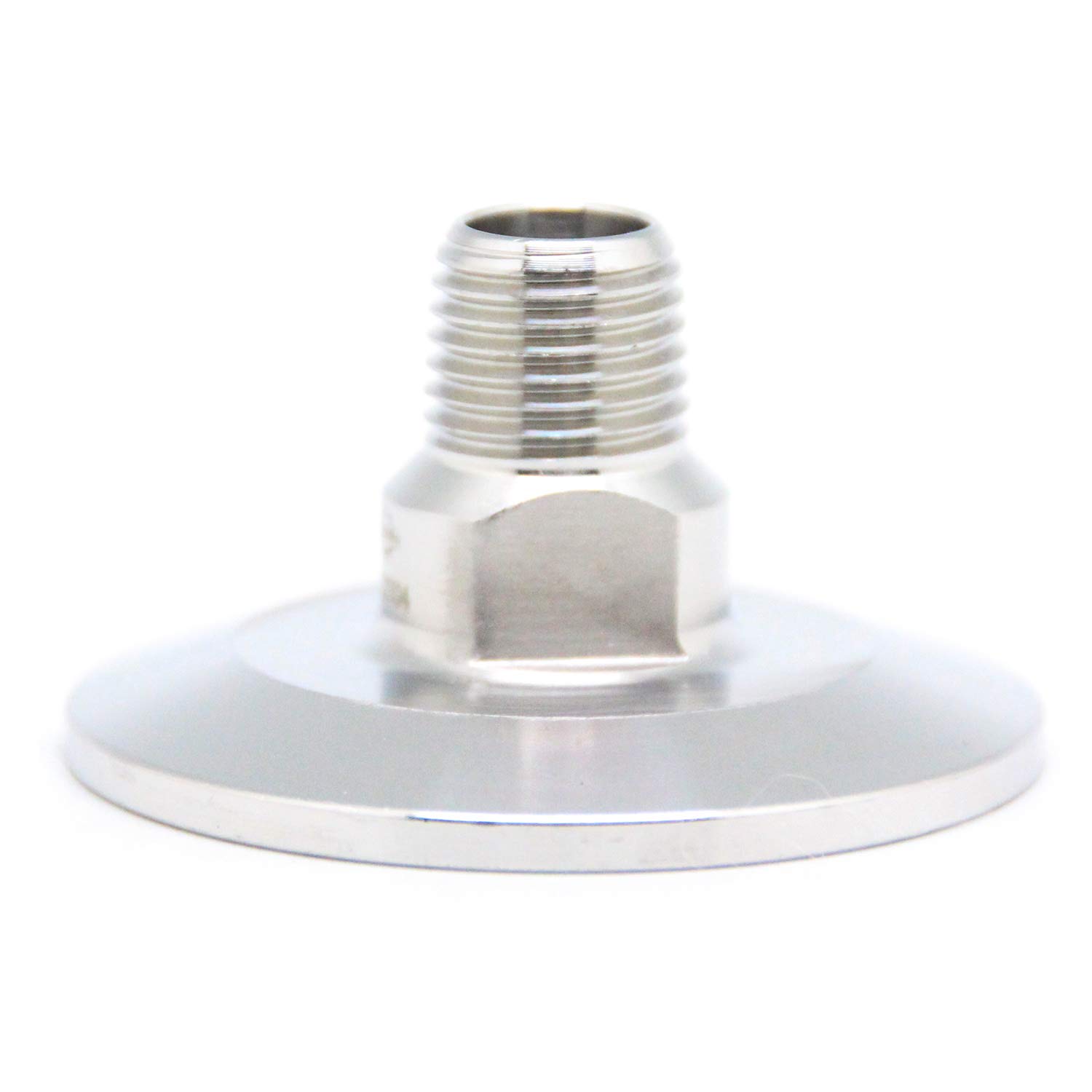 Dairy Thread Adapter Tri Clover To NPT Adapter QiiMii 1.5” Tri Clamp To 1” NPT Male Thread ...