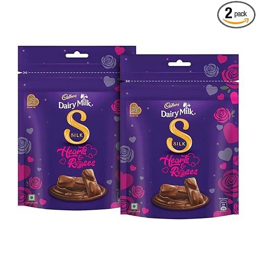 Cadbury Dairy Milk Silk Chocolate Home Treats Valentines Gift Pack, 306 gram (Pack of 2)