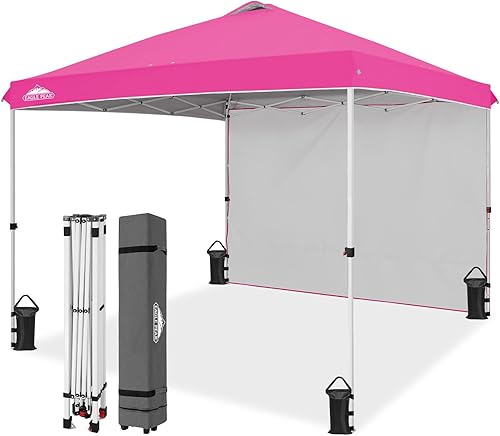 Miniatura 70 de EAGLE PEAK - Tienda de campaña desplegable con toldo, 1 pared lateral, fácil de montar, tienda para eventos, protección solar para exteriores, bolsa