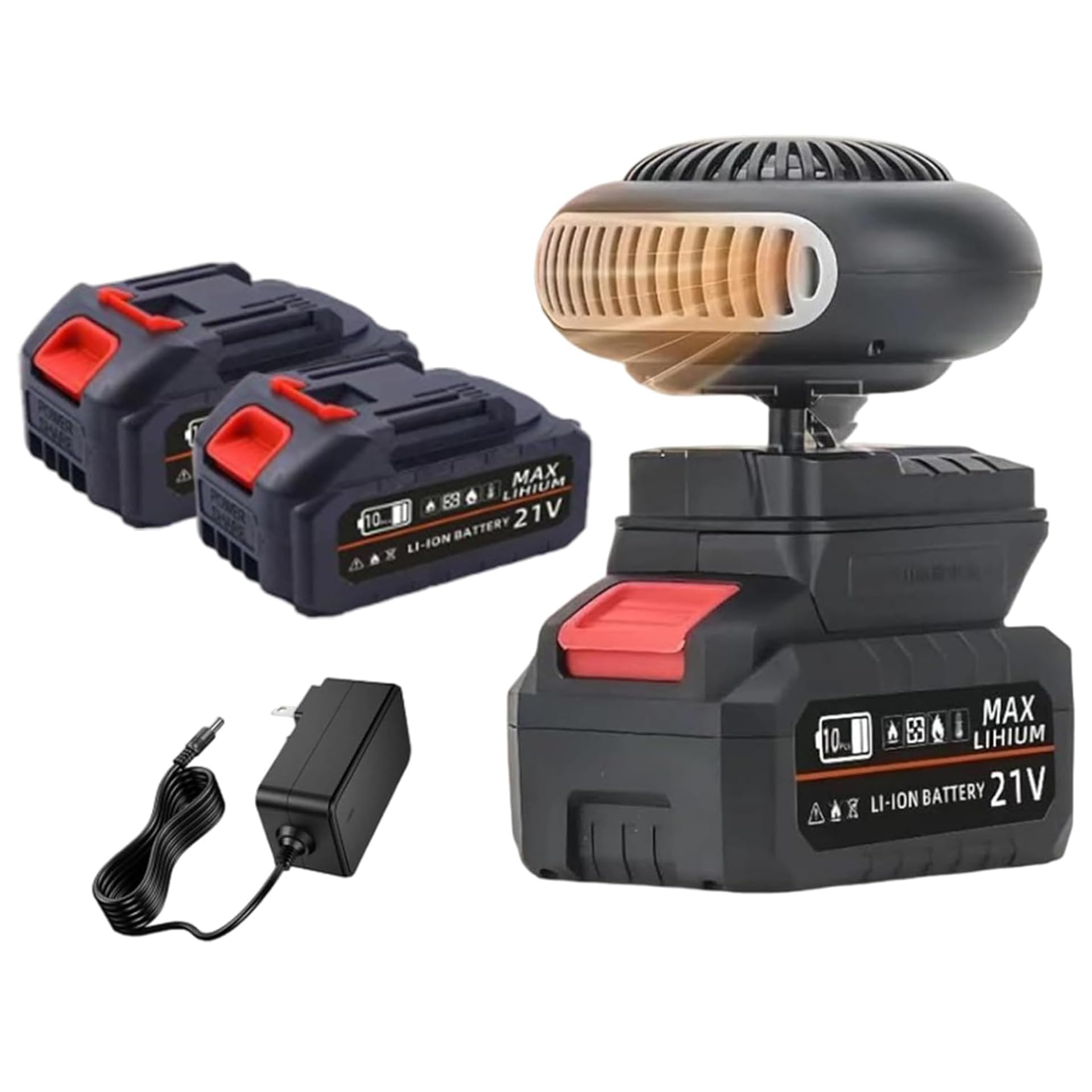 YIHANGG Calefactor Eléctrico a Batería con Sistema Antivuelco Calentamiento Silencioso y Duradero 1500 mAh Portátil Calefactores Recargables para Coche Oficina e Interiores(5)