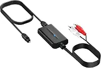 Conversor De Áudio Digital Para Analógico Dac De 192 Khz, Cabo Óptico De Áudio Digital Para Rca De 2,1 M, Conversor Spdif Para Rca Com Chipset De Amplificador De Áudio Integrado Para Hd