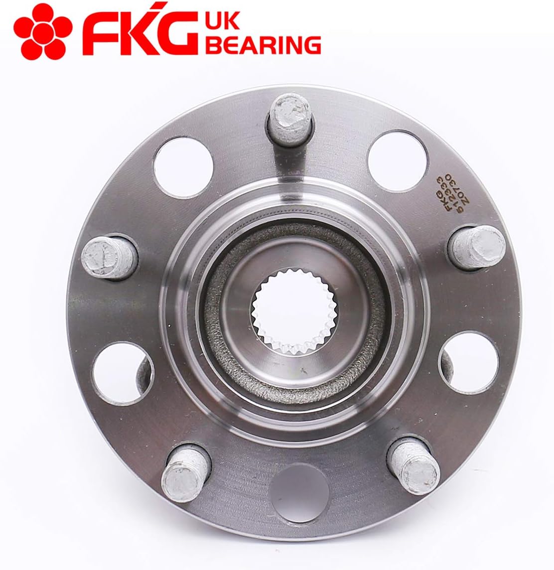 FKG 512333 Rear Wheel Bearing Hub Assembly fit for 2007-2013 Jeep Compass 4WD, 2007-2014 Jeep Patriot 4WD, 2007-2008 Dodge Caliber AWD, Set of 2