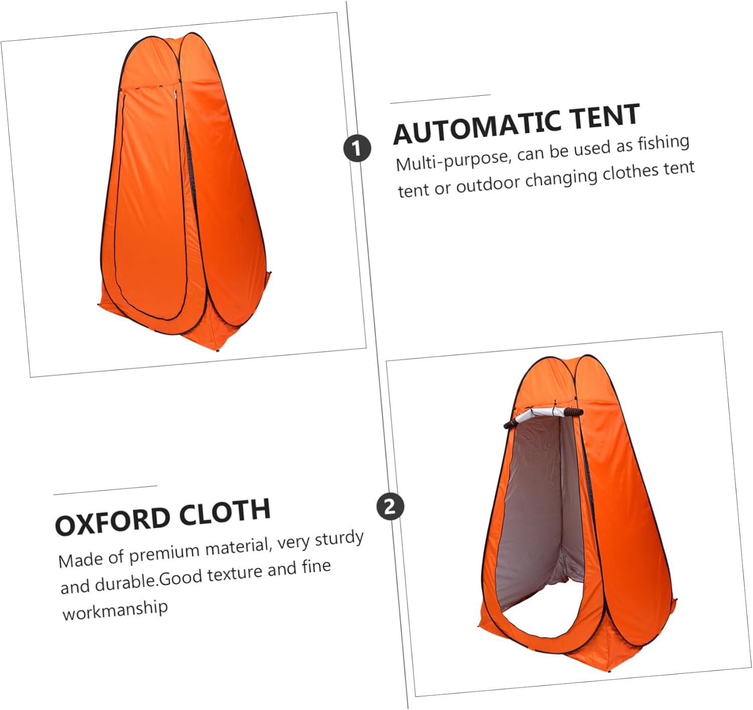 HANABASS 1Pc Portable Changing Tent Instant Pop Up Bathing Shelter for Camping Fishing and Outdoor Privacy Durable Sturdy Design for Changing Clothes and Bathing Person