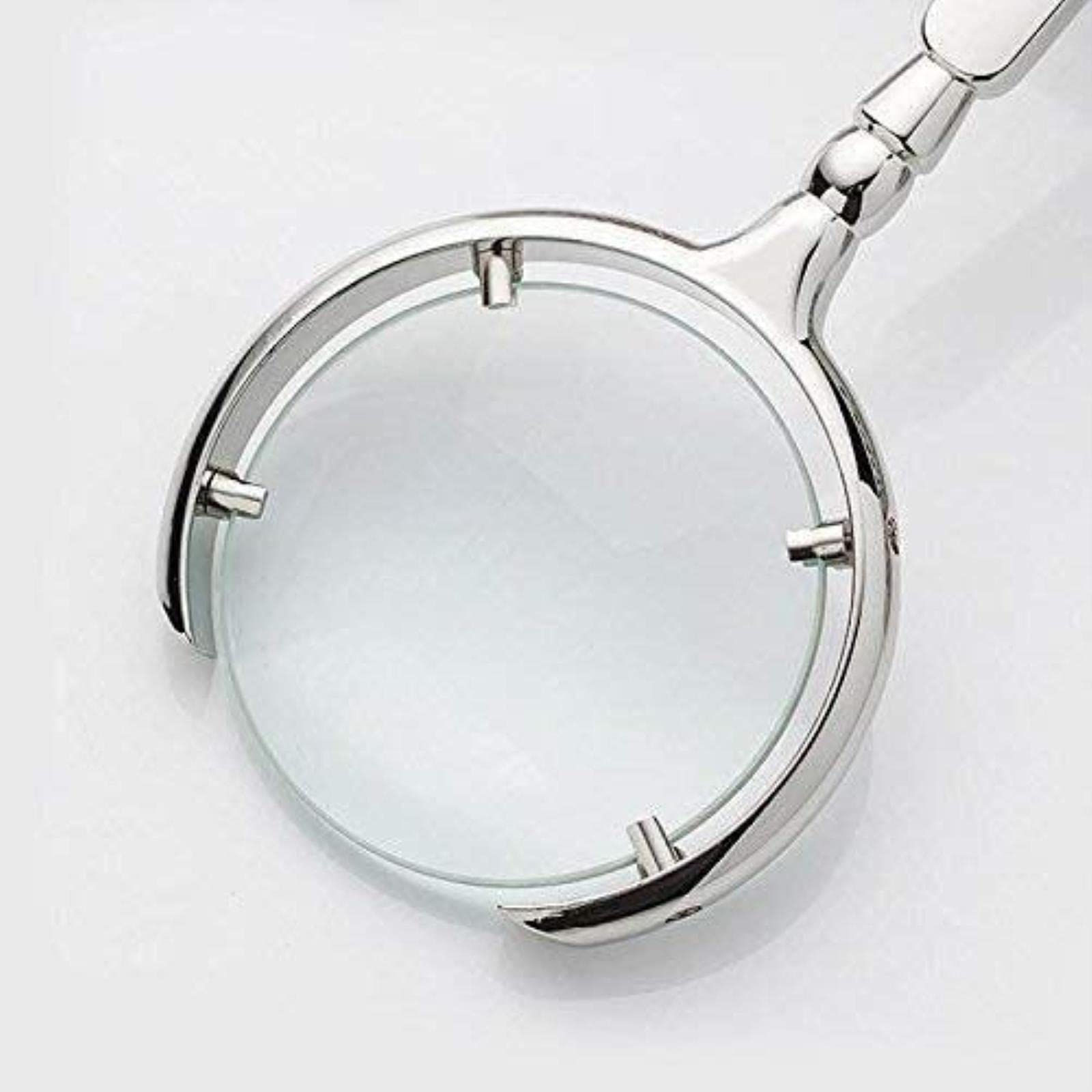 Lupe, 60 mm, Klassische russische Antiquitäten, antikes Metallhandwerk, Lesegeschenk, Glaslupe
