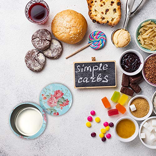 UPKOCH 6Pcs Rodada Sobremesa Dos Doces Do Casamento Caixas De Doces Folha de Flandres Recipiente Vaz