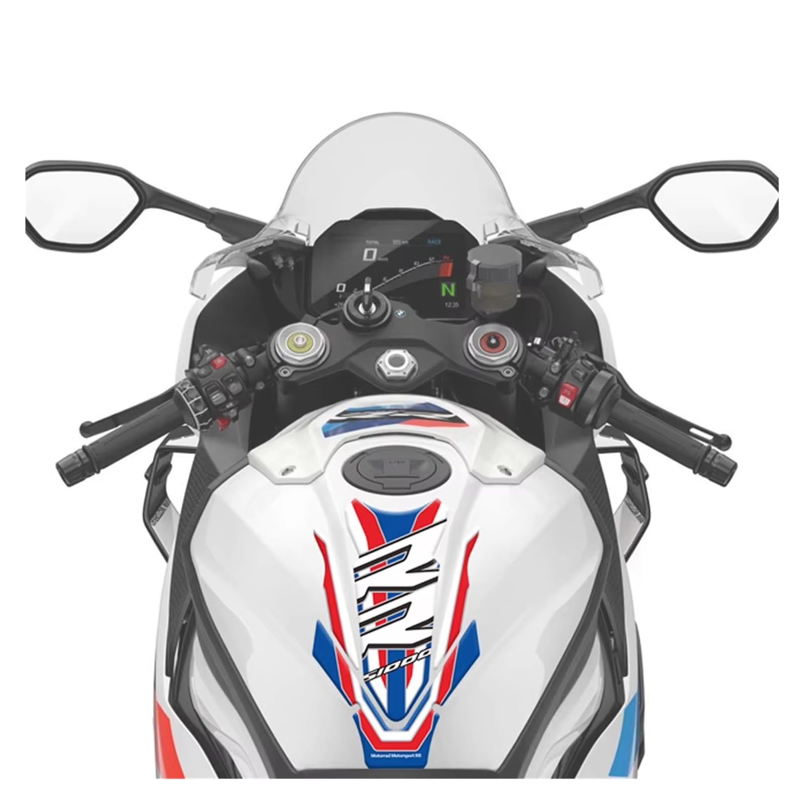 Dla BMW S1000RR S 1000 RR 2010 2011-19 naklejki zbiornik paliwa motocykla 3D naklejki owiewki naklejki ochronne zbiornika paliwa(A)