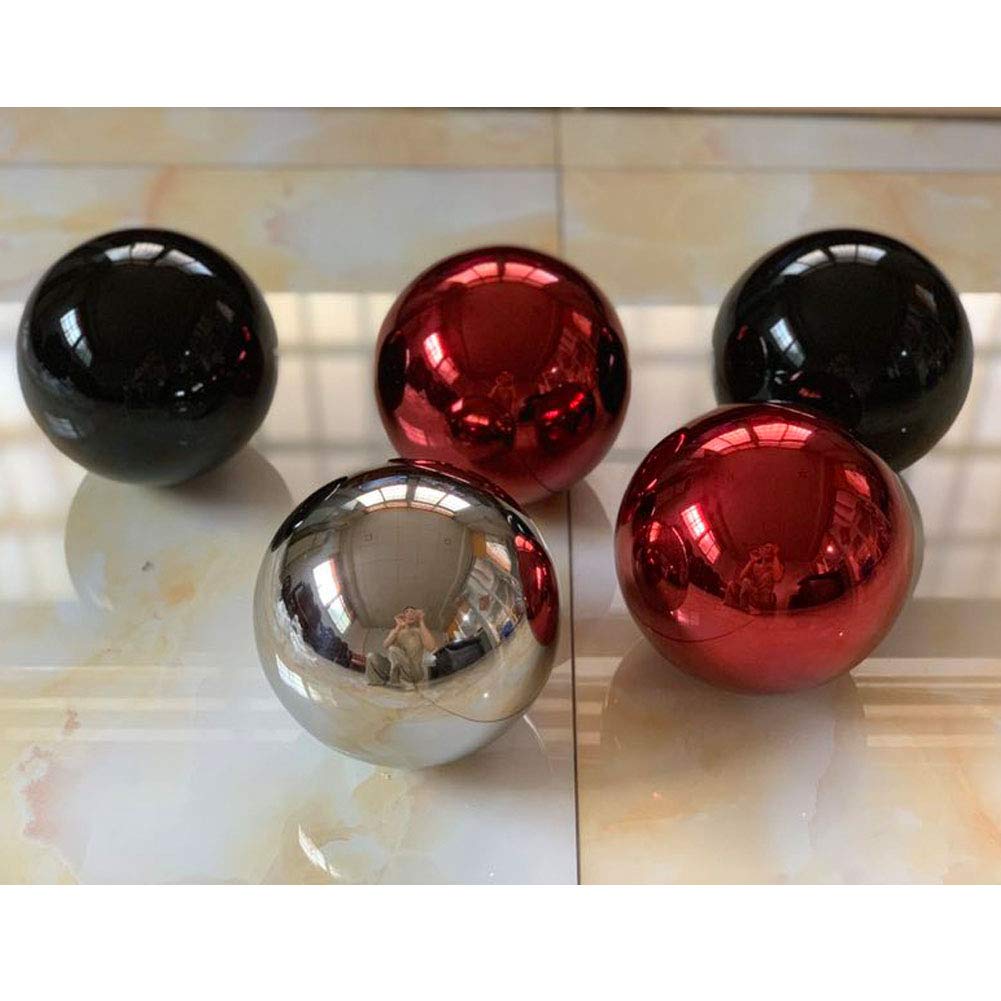 OXSNice 6 inch Gazing Ball,Red Garden Sphere Mirror Globe Ball,Paint from Stainless Steel Hollow Ball,Polished Reflective Smooth Ball,Durable Shiny Decorations for Garden Patio Yard Home