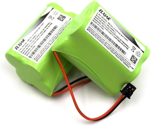 Miniatura 7 de elxjar Paquete de 2 baterías Ni-MH de 4.8 V 1200 mAh para Uniden Bearcat BP-120 BP-150 BP-180 BP-250 BC245XLT SC140 SC150 SC180 SC200 RadioShack
