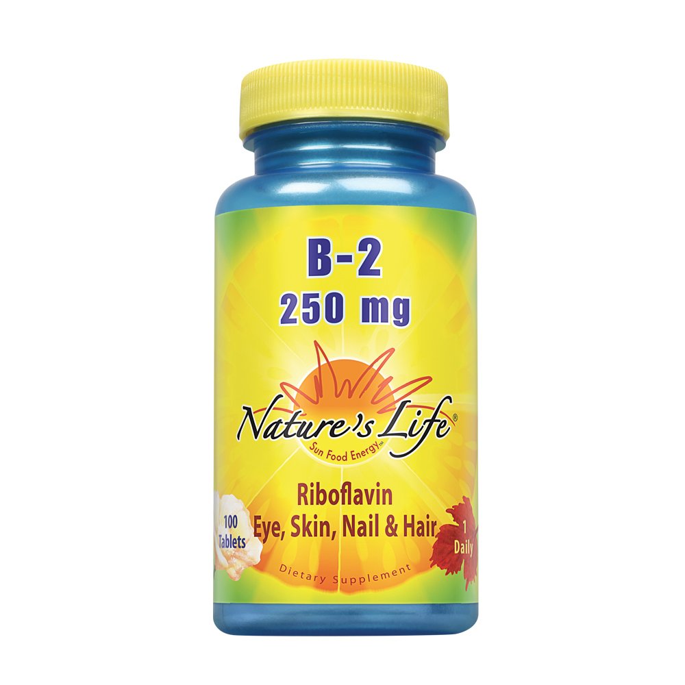 Vitamin B-2 250mg Powerful Support for Healthy Skin & Metabolism Easy-to-Swallow Tablets Non-GMO & Vegetarian 100ct
