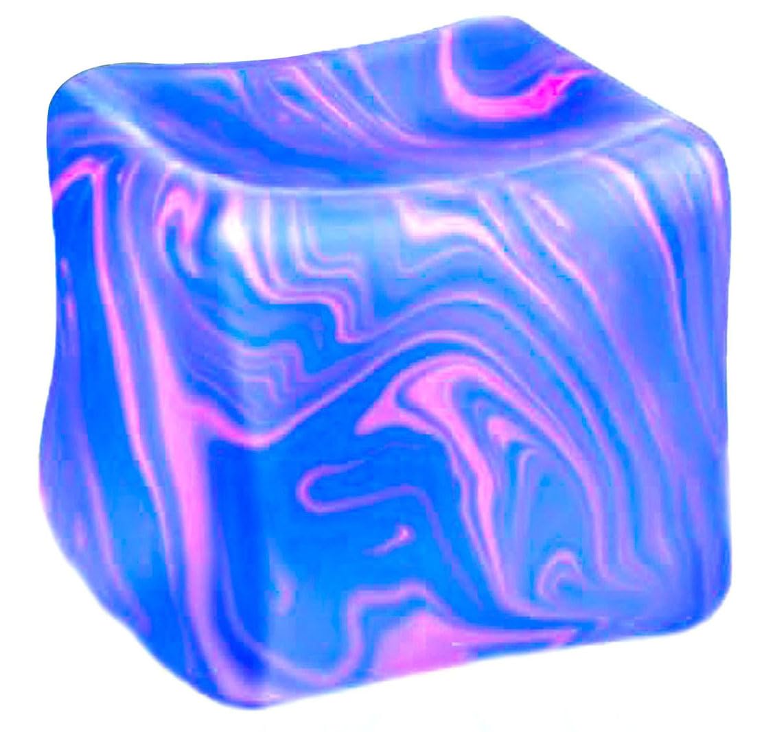 Fidget Toys Squishy Stress Cube, Stress Balls for Kids Adults Squishies Stress Relief, Ice Squishy Cube Sugar Balls, Sensory Toys for Kids with Autism, Fidgets for Classroom Prize Toys (Purple)