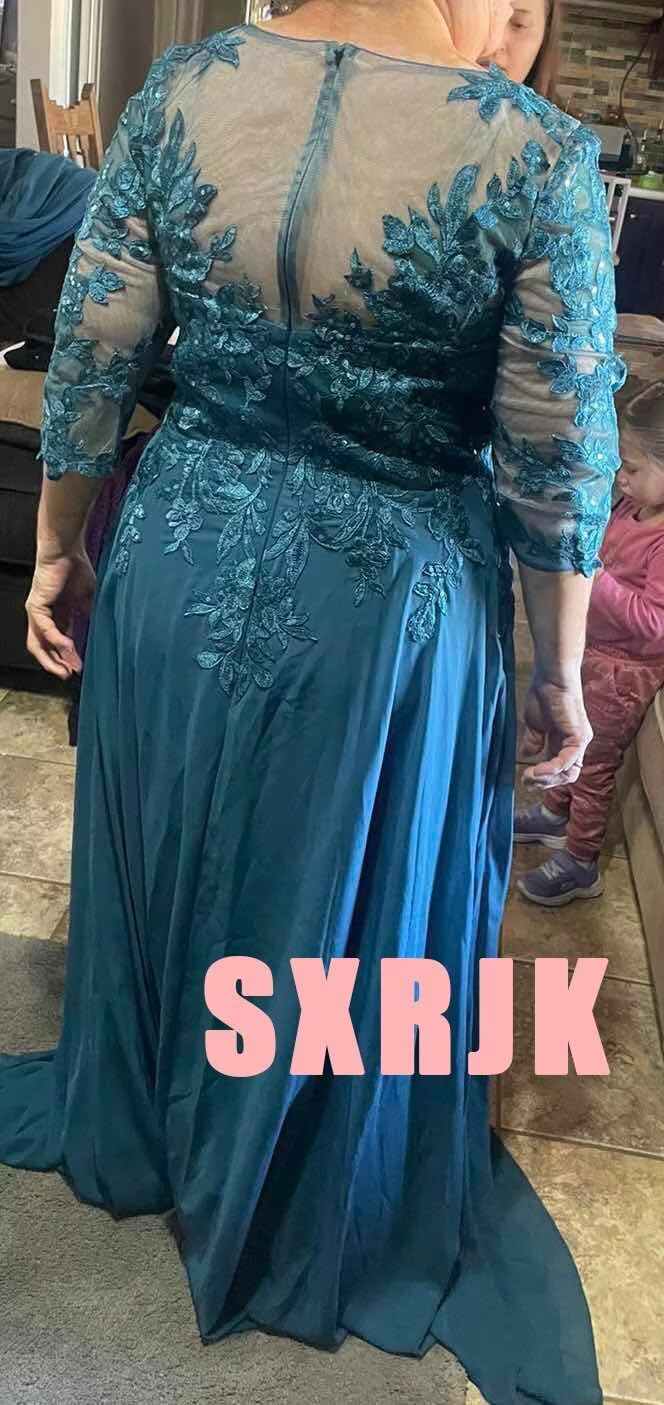 Beaded Applique Mother of The Bride Dresses for Wedding Chiffon Long Mother of The Groom Dress - Image 6