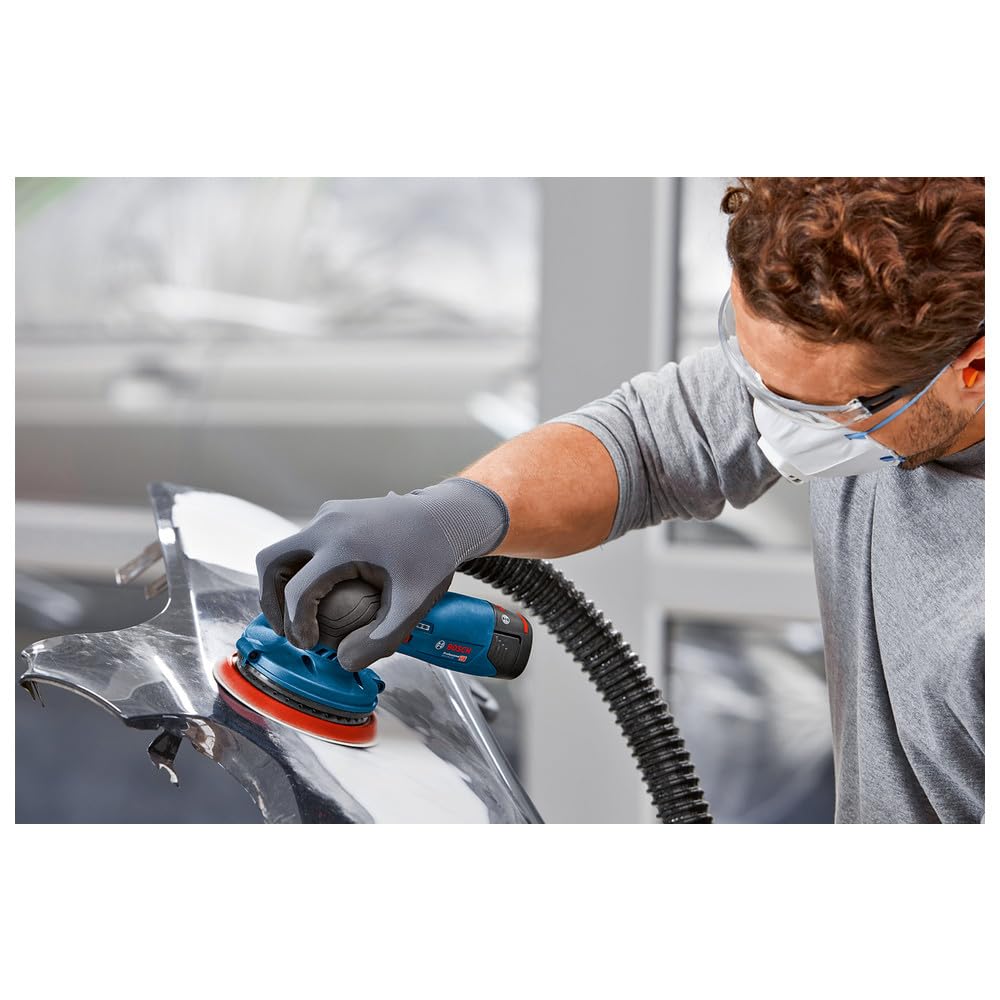 Bosch Professional 12V System Akku Exzenterschleifer GEX 12V-125 (inkl. Schleifteller (125mm), 1x Schleifpapier, Staubbeutel, ohne Akku/ Ladegerät)