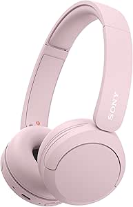 Sony WH-CH520 Wireless Headphones Bluetooth On-Ear Headset with Microphone and up to 50 Hours Battery Life with Quick Charging, Pink asin的图片