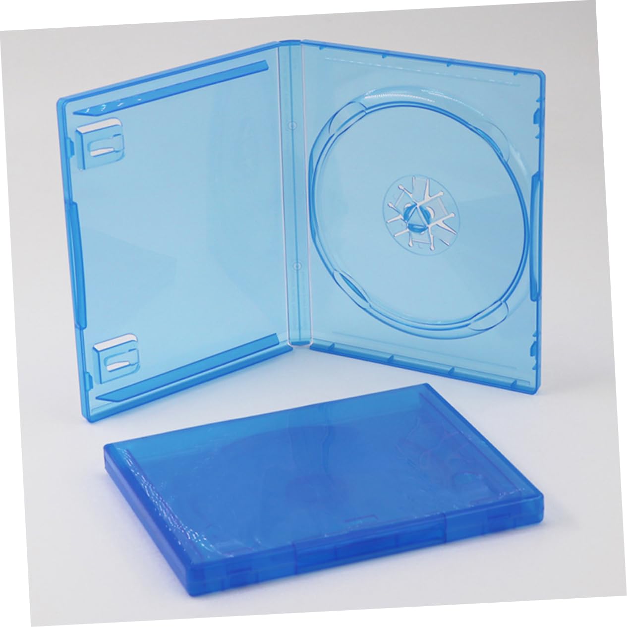 HEALEEP 15pcs Portable CD Storage Cases Transparent CD Holder Organizer for Dvds Music Discs Game Discs Lightweight and Compact Design for and Storage