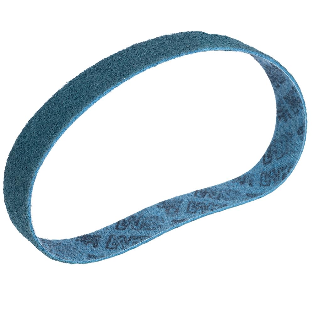Confezione da 5 realizzato con SC BS nastro abrasivo non tessuto levigatrice per tubi levigatrice a nastro Grado: molto fine, colore: blu, 40 mm x 760 mm