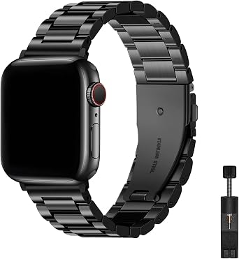 Apple Watch Uyumlu Premium   Bakla Paslanmaz  elik Kordon - 49mm/46mm/45mm/44mm/42mm/41mm/40mm/38mm Uyumlu - Apple Watch SE Series 3/2/1 & Watch Ultra 3/2/1 & Series 11 10 9 8 7 6 5 4 3 2 1