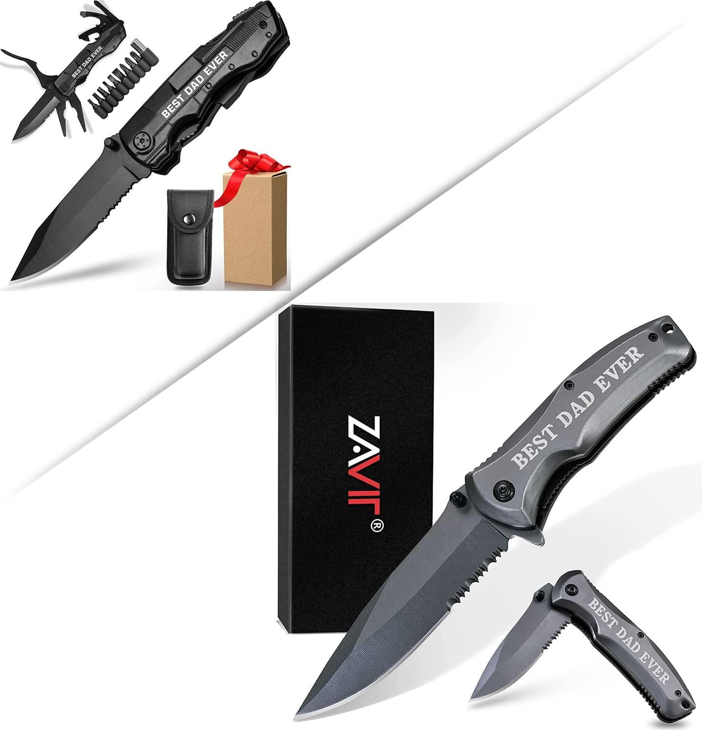 ZAVIT BEST DAD EVER Pocket Knife+Multitool knife