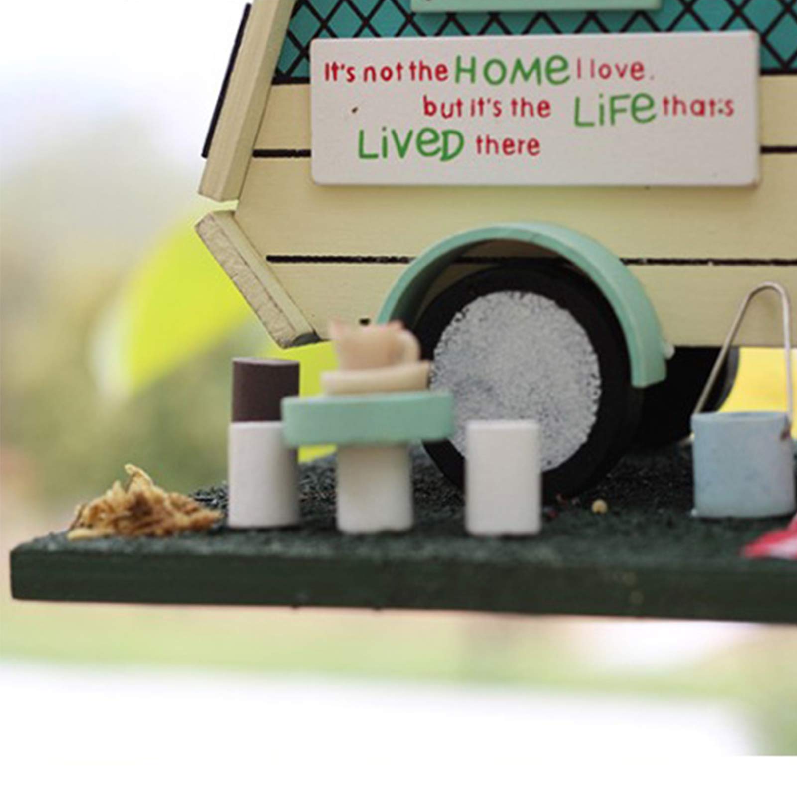 Aufwendiges Design,Vogelfutterhaus groß aus Natur-Holz,Vogelhaus zum aufhängen wetterfest,Futterhaus für Vögel, Vogelhäuschen, Vogel Haus