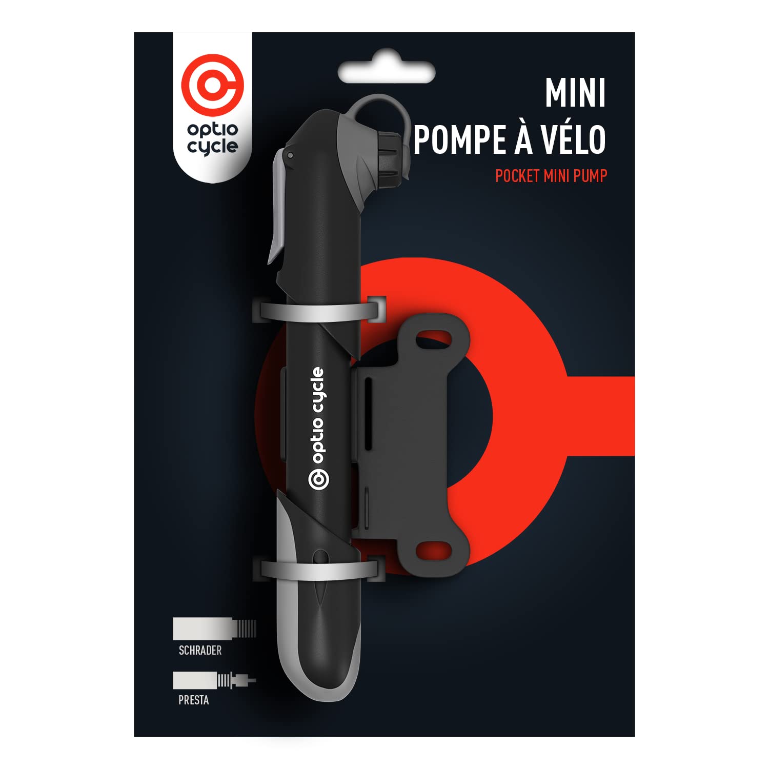 Mini Bomba Bicicleta 120 PSI / 8,3 Bar – Inflador Bicicletas Portátil para Presta y Schrader | Mini Bomba de Aire Bicicleta Manual Compacto para MTB, Carretera | Mancha, Hinchador MTB