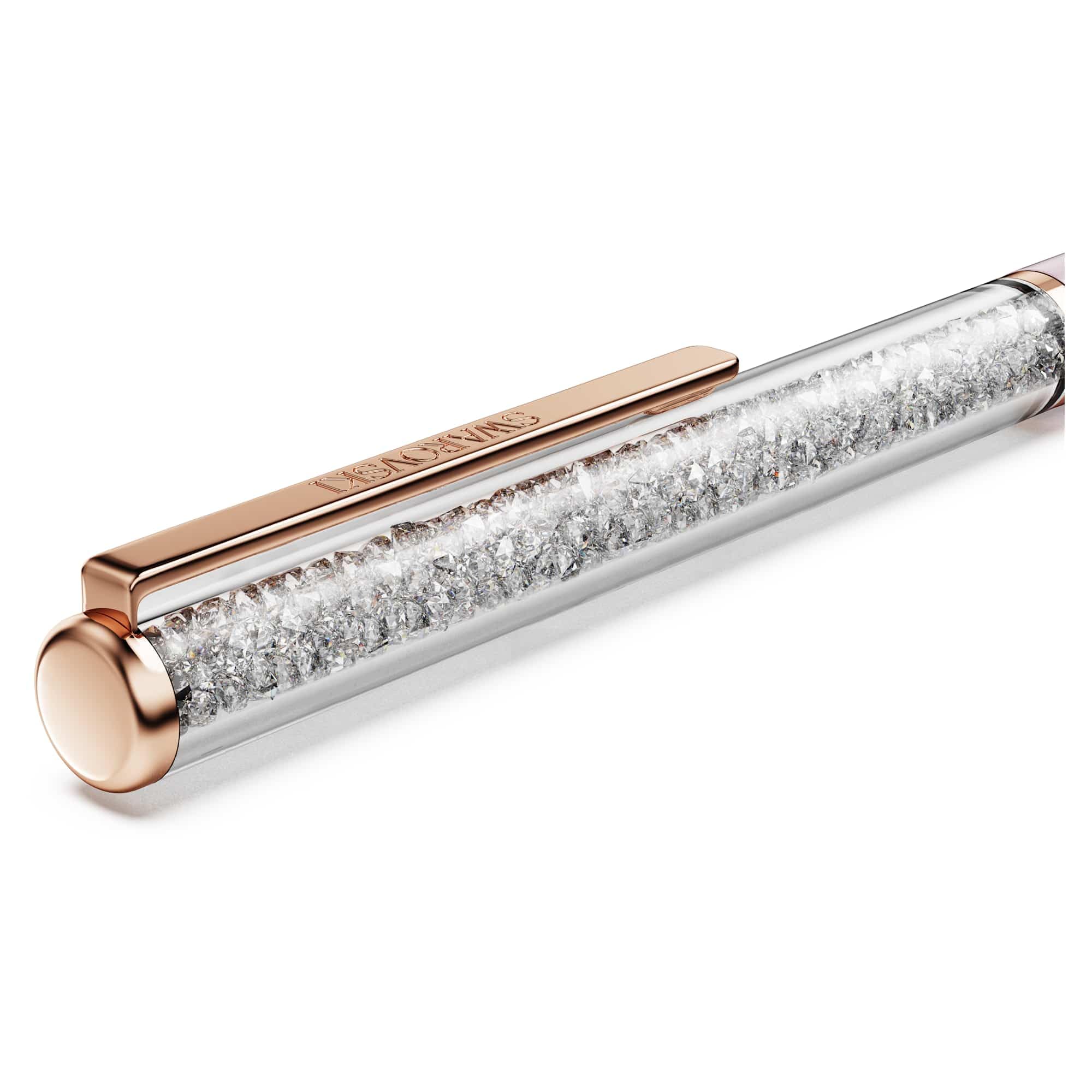 Swarovski Crystalline Silk ballpoint pen Pink Pink lacquered Rose gold-tone plated — view 4