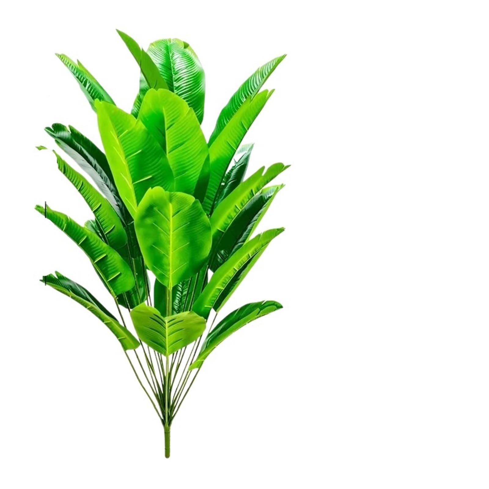 Künstliche Tannenzweige 1 Stück 24 Blätter Künstlicher Bananenbaum Gefälschte Palmblätter Monstera Blatt Große Tropische Palme Real Touch Grüne Pflanze Wohnkultur(18 Leaves-80cm)