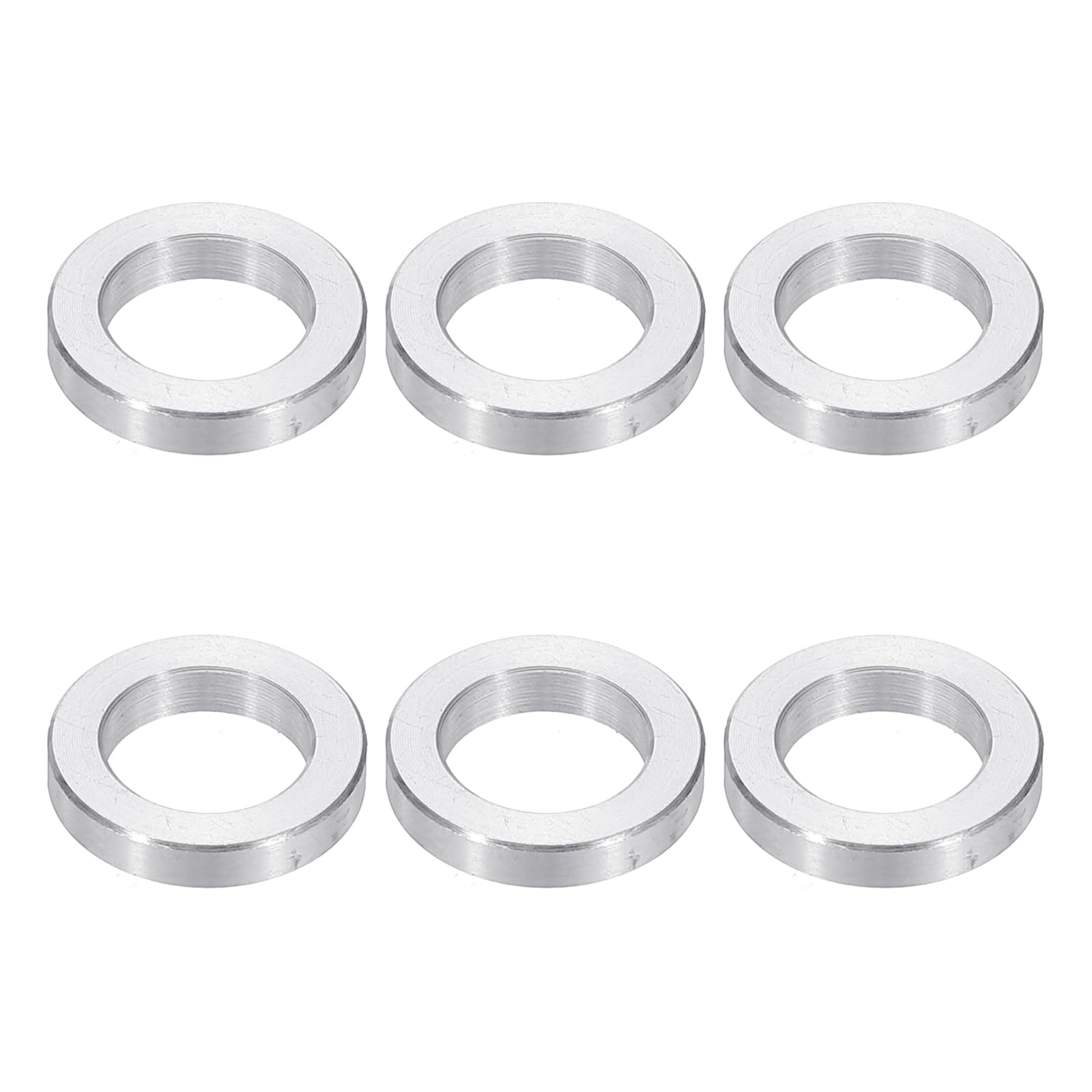 PATIKIL M10 Aluminum Spacers, 6pcs 3/8" x 5/8" Round Metal Spacers for 3/8 or M10 Screw Bolts