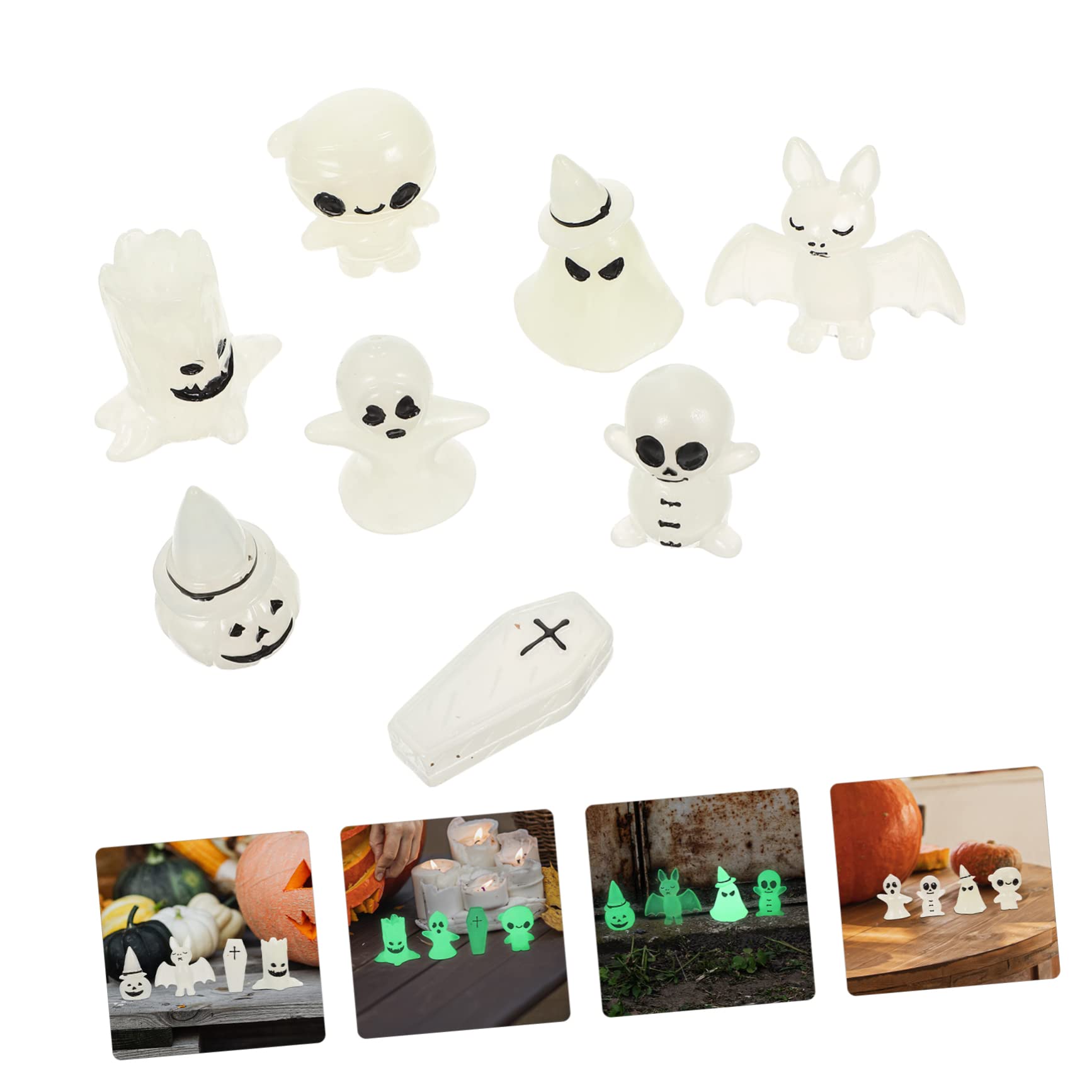 BESPORTBLE 40pezzi Decorazioni Halloween Luminose Fantasmi e Zucche Per Giardino e Interni Addobbi Adorabili Per Feste e Eventi Di Halloween