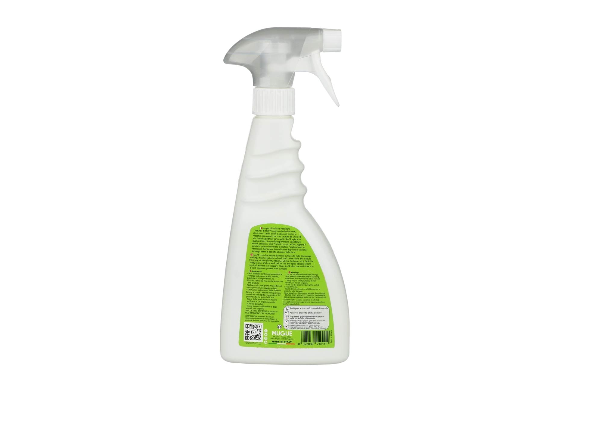 Mugue Stopp - DISABITUANTE, RIMUOVI ODORI e Macchie, (500 ml) - Made in Italy