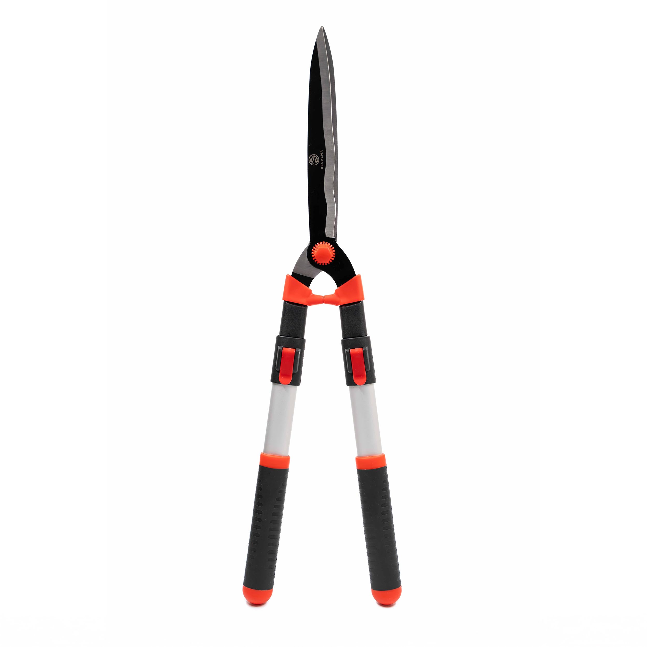 Tagliasiepi telescopico 65-85 cm cesoie da giardino lame in acciaio rosso/nero
