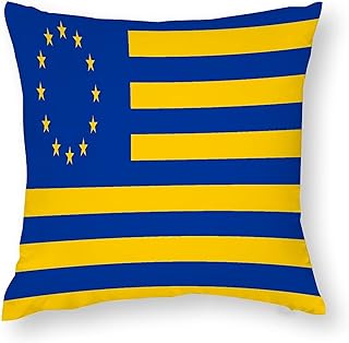 Flaga Stanów Zjednoczonych Europy poszewka na poduszkę kwadratowa dekoracyjna poszewka na poduszkę na sofę kanapę dom sypialnia wewnątrz na zewnątrz urocza poszewka na poduszkę 45 x 45 cm