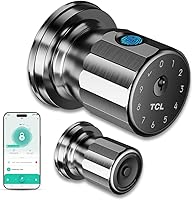 Vista 1 de TCL K1 Smart Knob, Fingerprint Door Knob with Lock, Keyless Entry Biometric Electronic knob, App Control & Code Keypad Door Lock for Bedroom